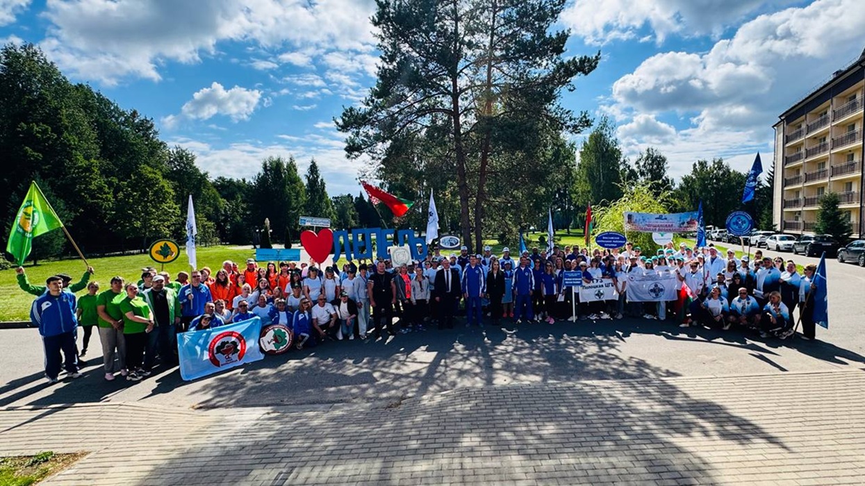 Команда ВОКБ на торжественном открытии турслета!